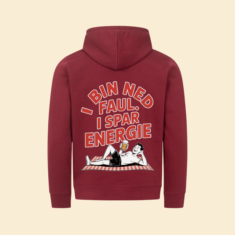 I BIN NED FAUL Premium Organic Hoodie