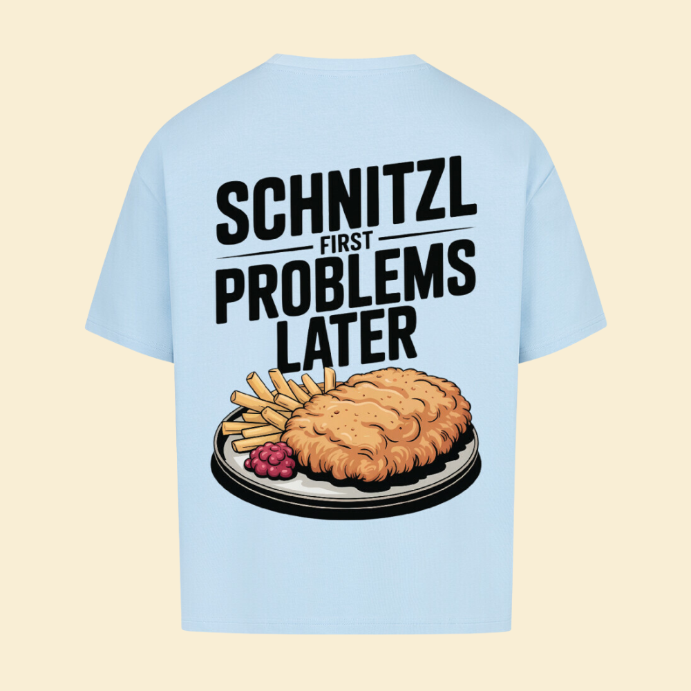 SCHNITZL FIRST PROBLEMS LATER Oversized Shirt