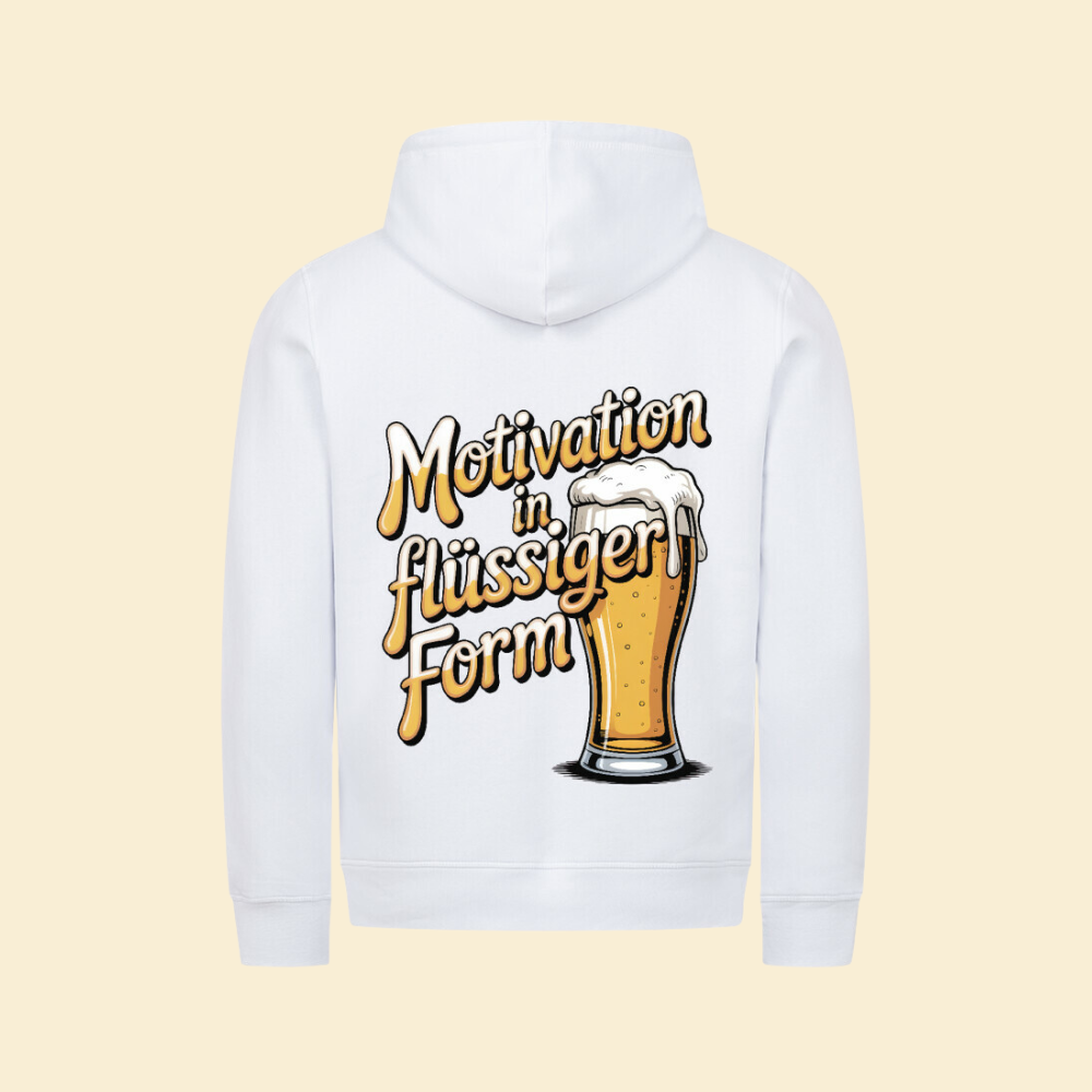 MOTIVATION IN FLÜSSIGER FORM Premium Organic Hoodie