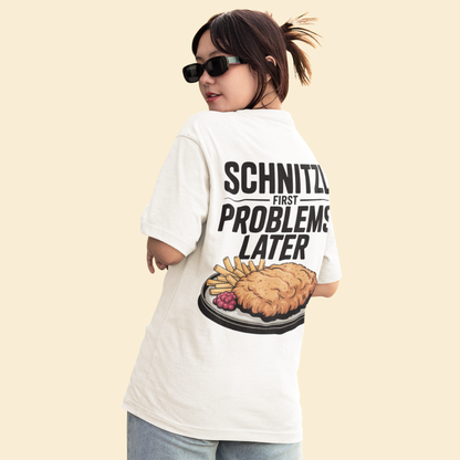 SCHNITZL FIRST PROBLEMS LATER Oversized Shirt