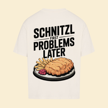 SCHNITZL FIRST PROBLEMS LATER Oversized Shirt