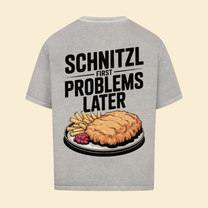 SCHNITZL FIRST PROBLEMS LATER Oversized Shirt