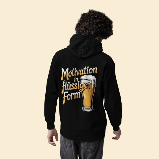 MOTIVATION IN FLÜSSIGER FORM Premium Organic Hoodie
