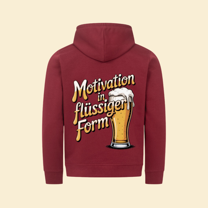 MOTIVATION IN FLÜSSIGER FORM Premium Organic Hoodie